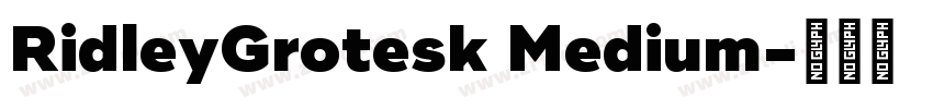 RidleyGrotesk Medium字体转换